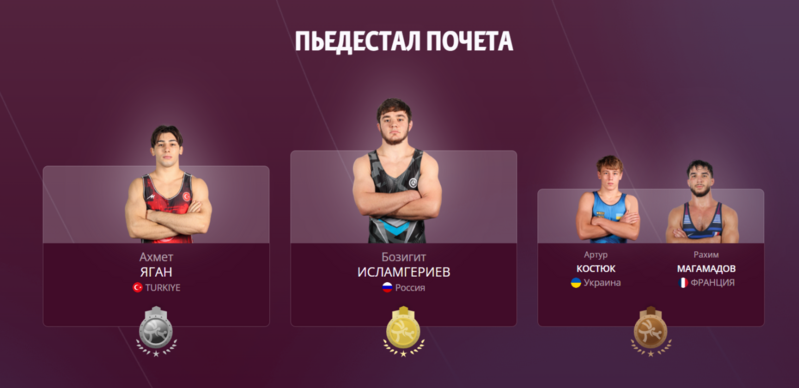 скриншот с сайта«Объединенный мир борьбы» (UWW)