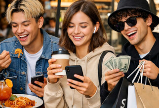 Зумеры в 2025 году предпочитали тратить деньги на рестораны и статусные вещи