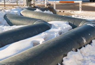 В Сургутском районе успешно завершился первый зимний капремонт теплопровода