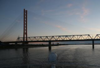 На мосту через Обь у Сургута установили 146 датчиков для наблюдения за состоянием конструкций